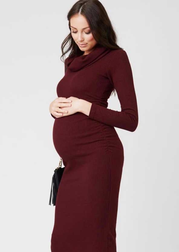 مدل لباس بارداری 2019 مجلسی بافت