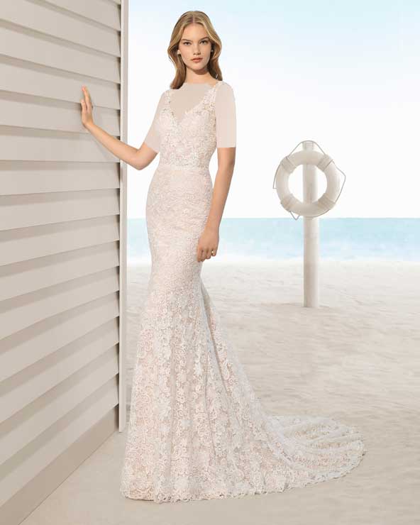مدل لباس عروس گیپور ۲۰۲۲ ساده