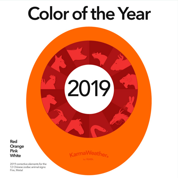 رنگهای سال 2019 فنگ شی