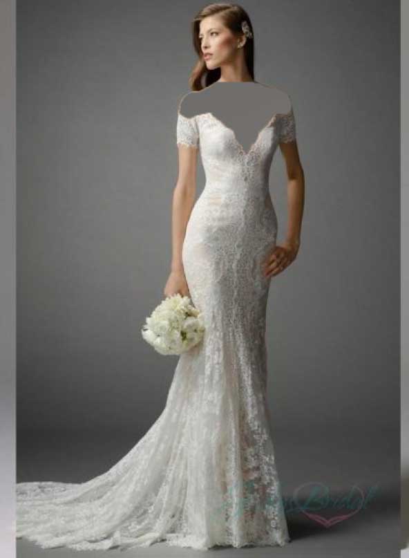 زیباترین لباس عروسهای مدل ماهی یقه باز