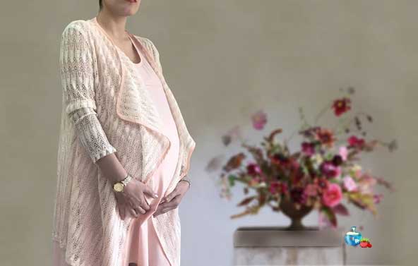 مدل مانتو بارداری حریر و گیپور جدید ۱۴۰۳