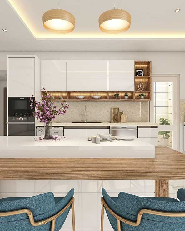۲۲ مدل آشپزخانه جدید و شیک با دکوراسیون مدرن و طراحی لاکچری