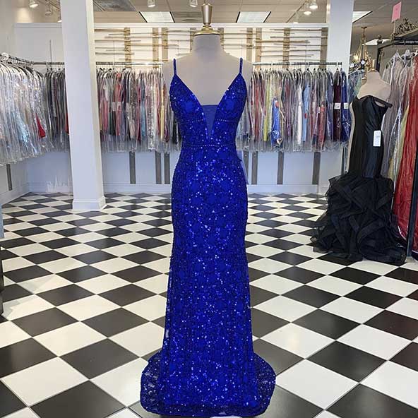 مدل لباس پولکی رنگ سال ۲۰۲۲ - آبی کلاسیک