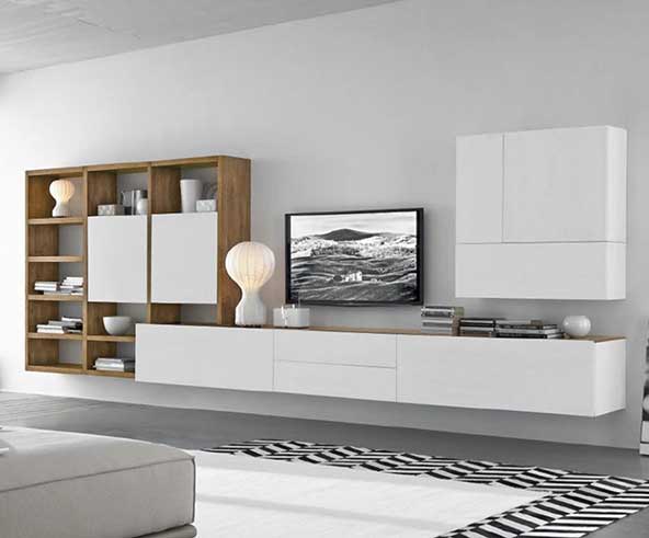 ۳۲ مدل میز تلویزیون جدید و شیک در طرح های دیواری، چوبی و مدرن