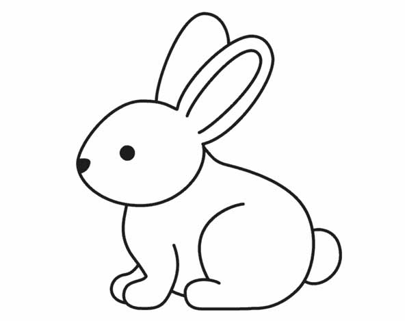 نقاشی خرگوش آسان مناسب کودکان